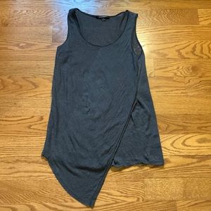 EUC- Acrobat Linen Asymmetrical gray tank top. Size small.